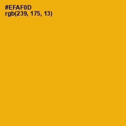 #EFAF0D - Buttercup Color Image