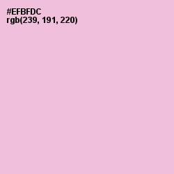 #EFBFDC - Cupid Color Image