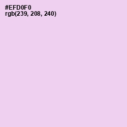 #EFD0F0 - French Lilac Color Image