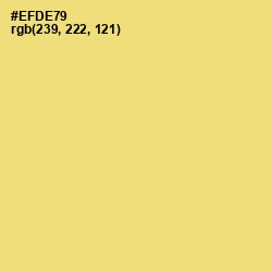 #EFDE79 - Golden Sand Color Image