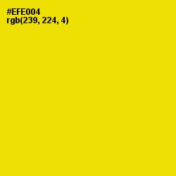 #EFE004 - Turbo Color Image