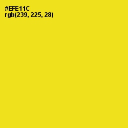 #EFE11C - Lemon Color Image