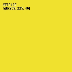 #EFE12E - Golden Fizz Color Image