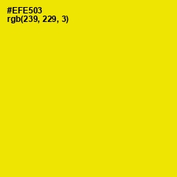#EFE503 - Turbo Color Image