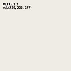 #EFECE3 - Green White Color Image