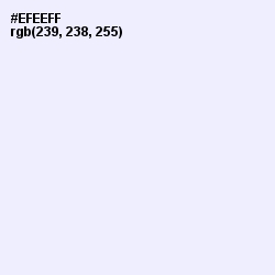 #EFEEFF - Titan White Color Image