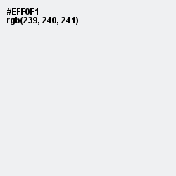 #EFF0F1 - Athens Gray Color Image