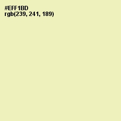 #EFF1BD - Fall Green Color Image