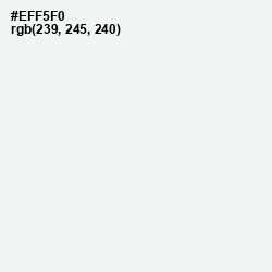 #EFF5F0 - Porcelain Color Image