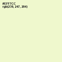 #EFF7CC - Tahuna Sands Color Image