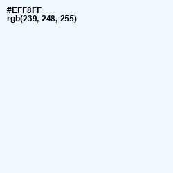 #EFF8FF - Twilight Blue Color Image
