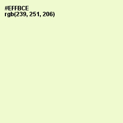 #EFFBCE - Tahuna Sands Color Image