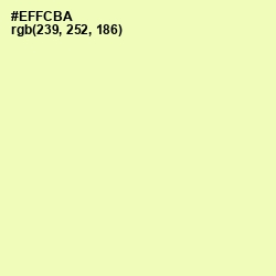 #EFFCBA - Australian Mint Color Image