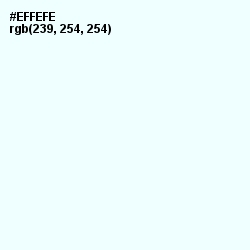 #EFFEFE - Twilight Blue Color Image