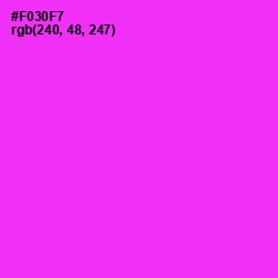 #F030F7 - Razzle Dazzle Rose Color Image