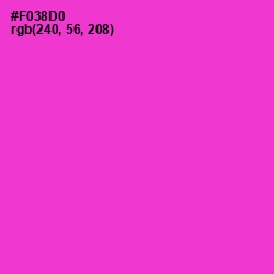 #F038D0 - Razzle Dazzle Rose Color Image