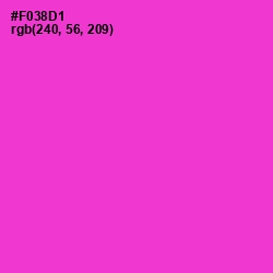 #F038D1 - Razzle Dazzle Rose Color Image