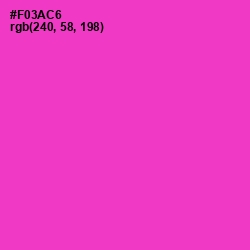 #F03AC6 - Razzle Dazzle Rose Color Image