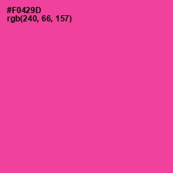 #F0429D - Violet Red Color Image