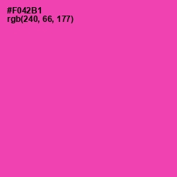 #F042B1 - Brilliant Rose Color Image