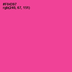 #F04397 - Violet Red Color Image