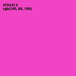 #F044C4 - Fuchsia Pink Color Image