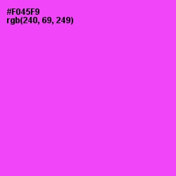 #F045F9 - Pink Flamingo Color Image