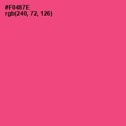 #F0487E - Wild Watermelon Color Image