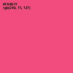 #F04B7F - Wild Watermelon Color Image