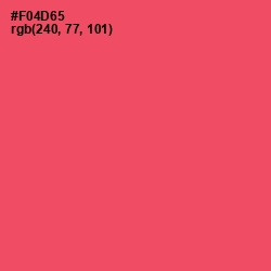 #F04D65 - Mandy Color Image