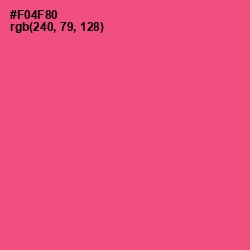 #F04F80 - French Rose Color Image