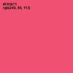 #F05071 - Wild Watermelon Color Image