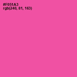 #F051A3 - Brilliant Rose Color Image