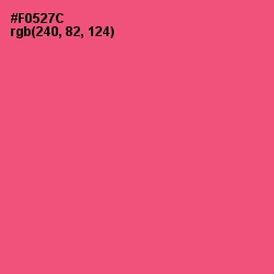 #F0527C - Wild Watermelon Color Image