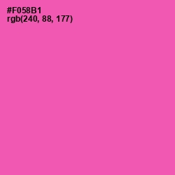 #F058B1 - Brilliant Rose Color Image