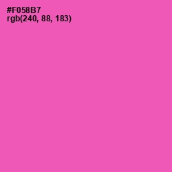 #F058B7 - Brilliant Rose Color Image