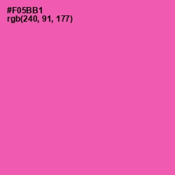 #F05BB1 - Brilliant Rose Color Image