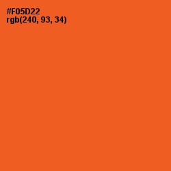 #F05D22 - Flamingo Color Image