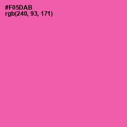 #F05DAB - Brilliant Rose Color Image