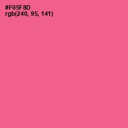 #F05F8D - French Rose Color Image