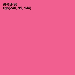 #F05F90 - French Rose Color Image