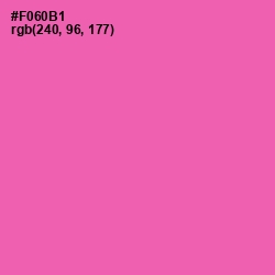 #F060B1 - Hot Pink Color Image