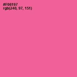 #F06197 - Deep Blush Color Image