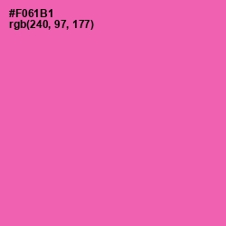 #F061B1 - Hot Pink Color Image