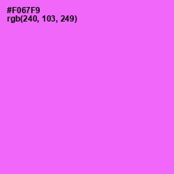 #F067F9 - Pink Flamingo Color Image