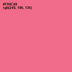 #F06C88 - Froly Color Image