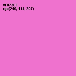 #F072CF - Orchid Color Image