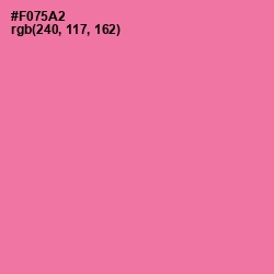 #F075A2 - Hot Pink Color Image