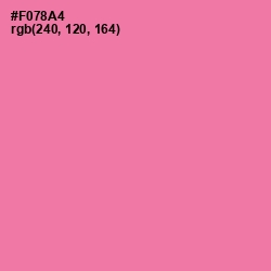 #F078A4 - Hot Pink Color Image
