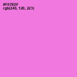 #F078DF - Orchid Color Image